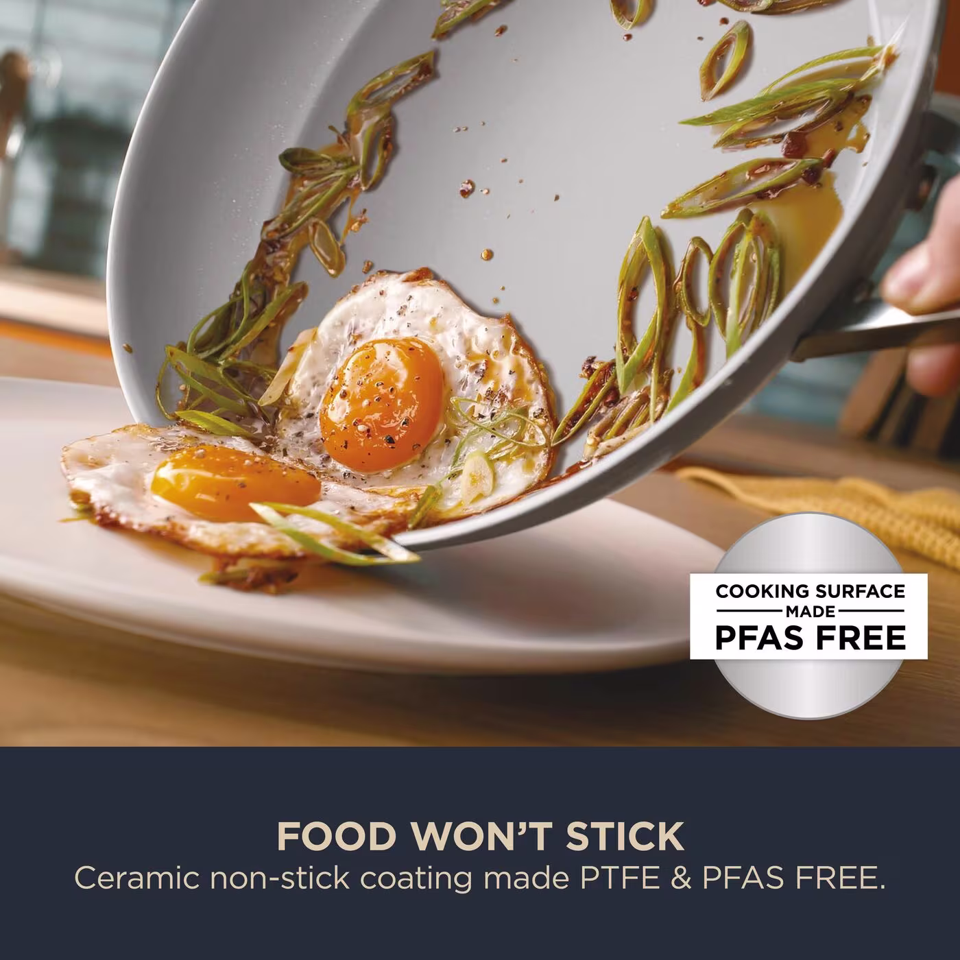 Ninja Ceramic Pro 26cm Sauté Pan – Stone