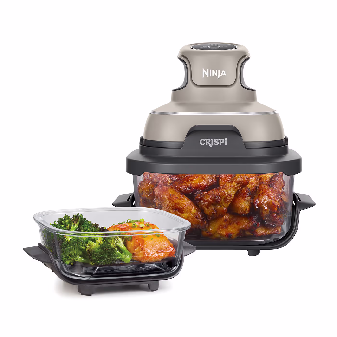 Ninja CRISPi 4-in-1 Portable Glass Air Fryer - Stone  FN101UKST