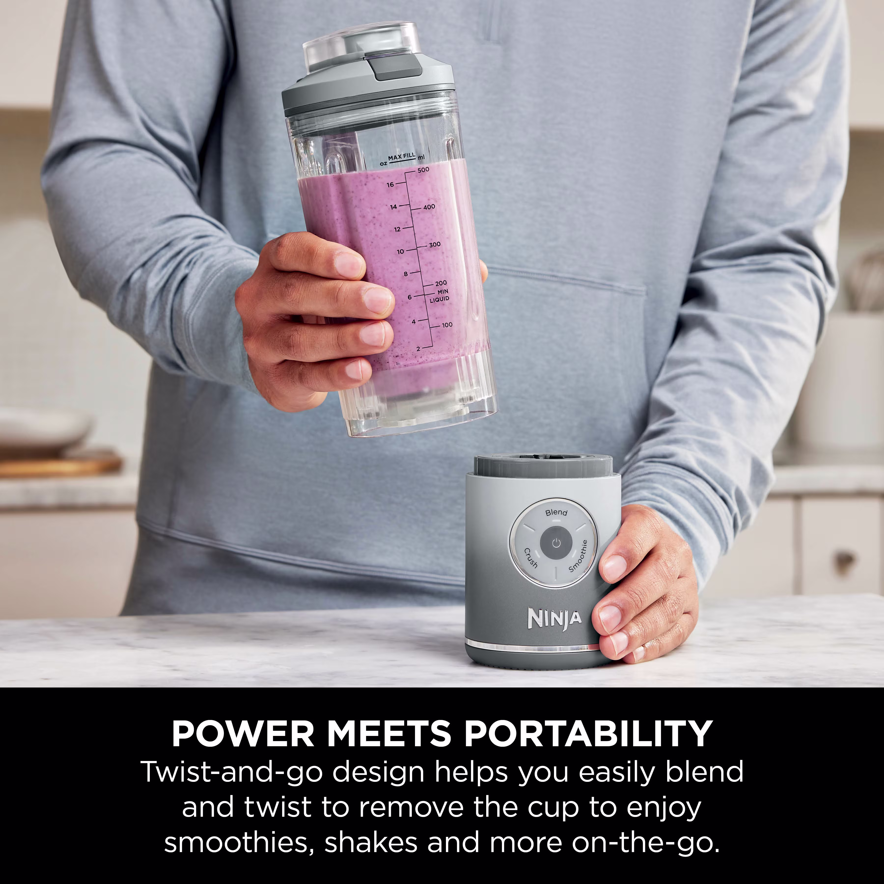 Ninja Blast Max Portable Blender - Silver BC251UKSL