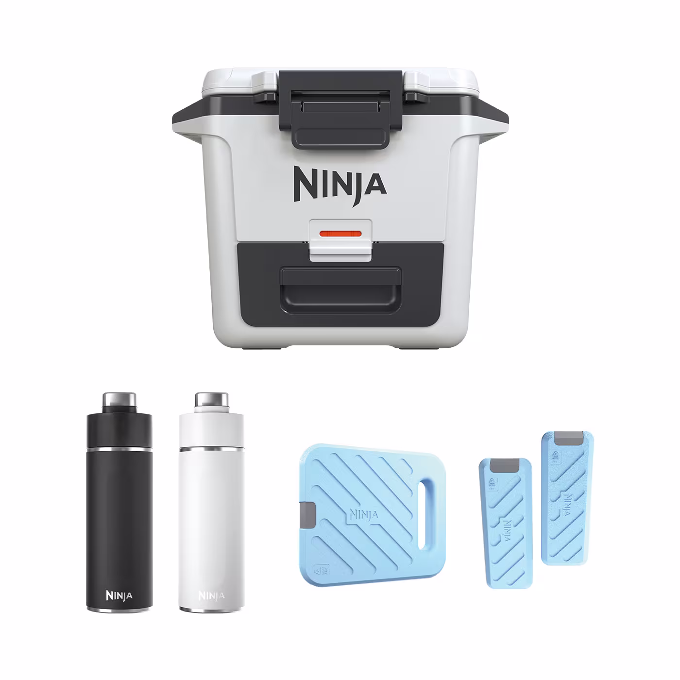 Ninja FrostVault 30QT/28L Cooler, Ice Pack & Thirsti Bottle Bundle