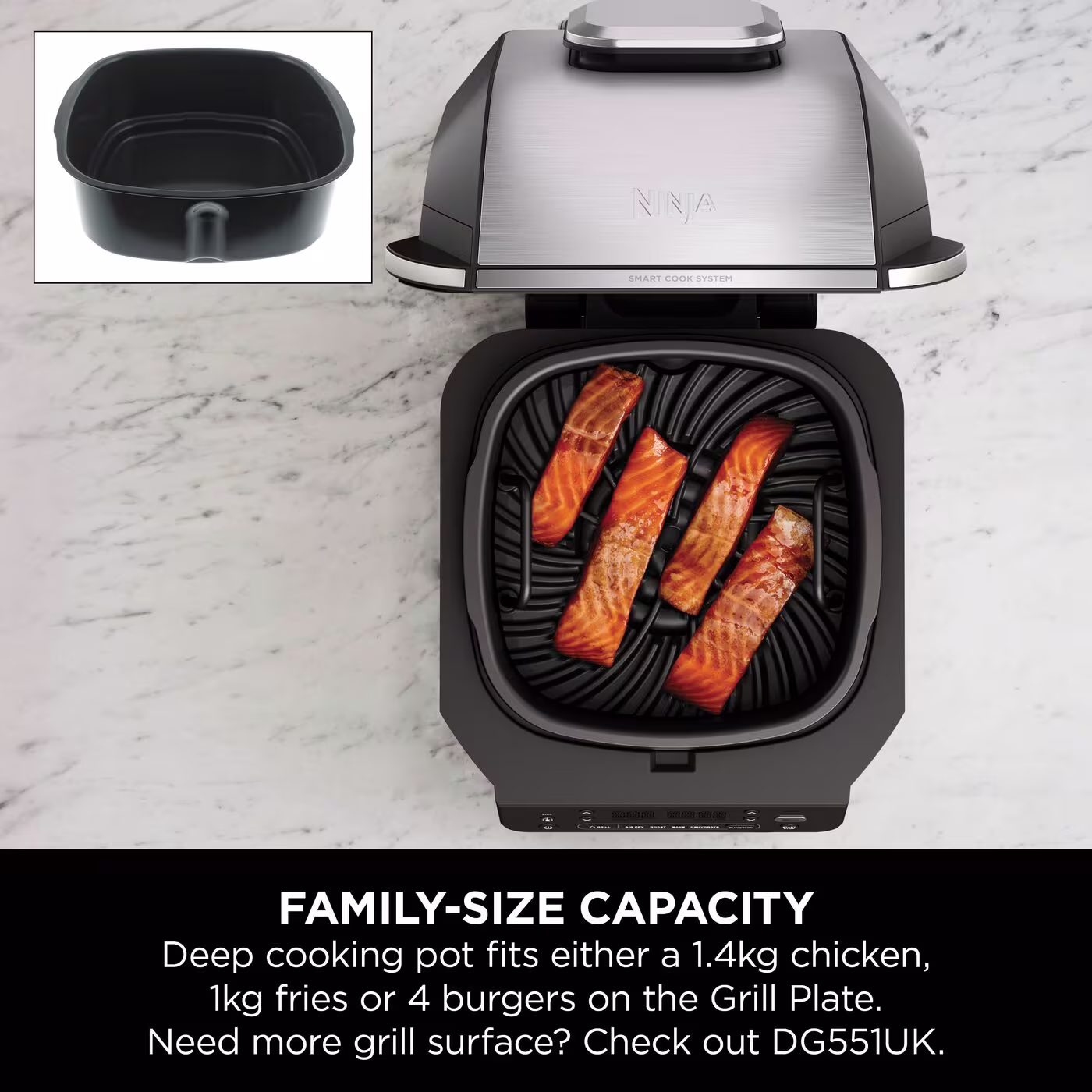 Ninja 5-in-1 Grill & Air Fryer EG351UK
