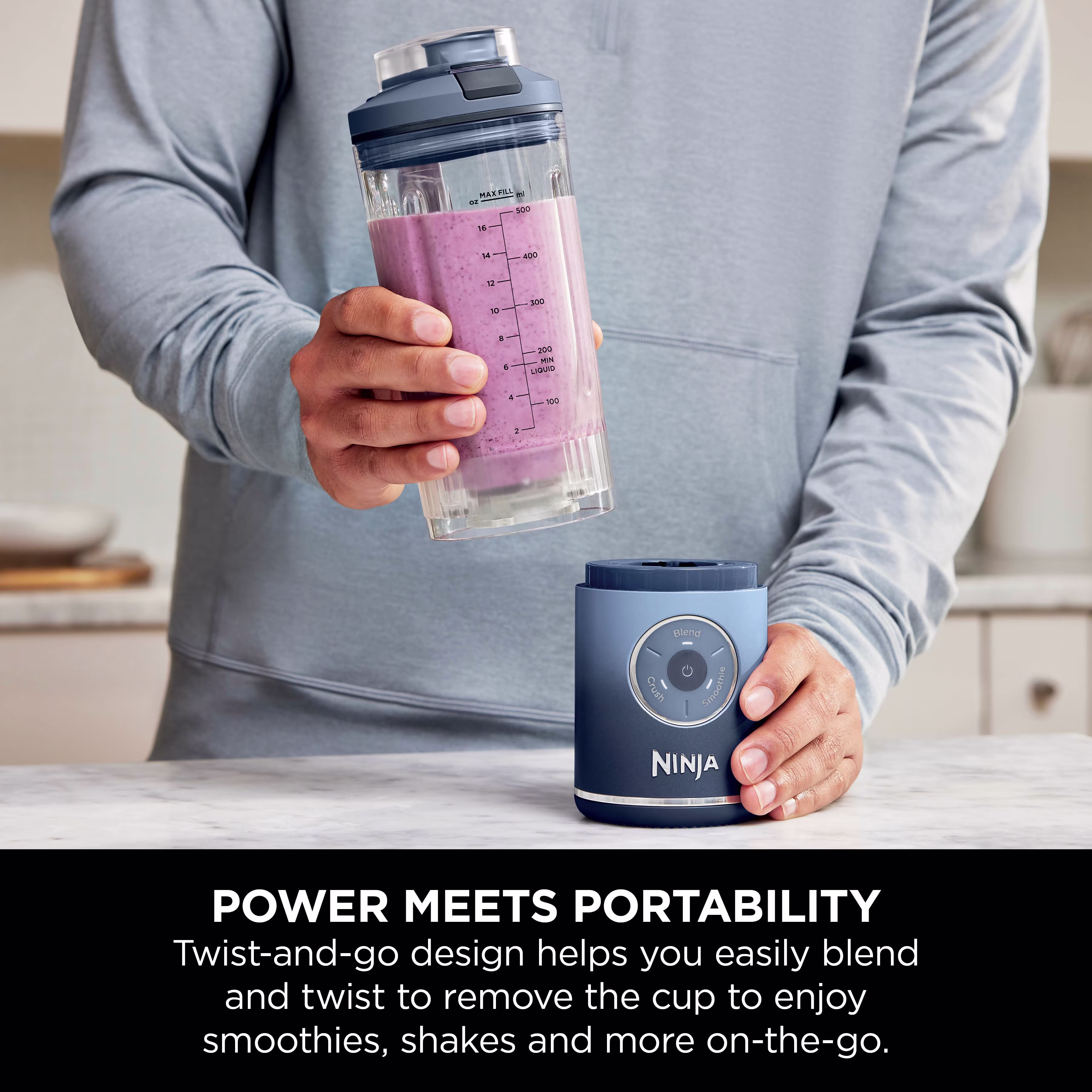 Ninja Blast Max Portable Blender - Navy BC251UKNV