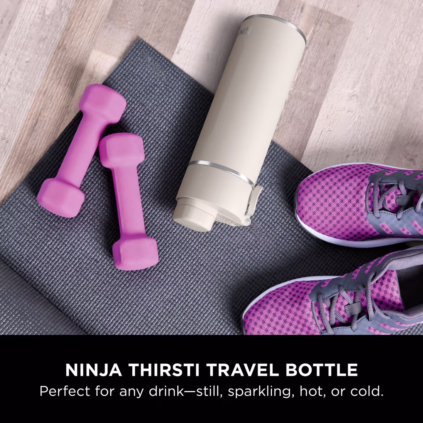 Ninja Thirsti 530 ml Travel Bottle – Sandstone DW1801EUUKST