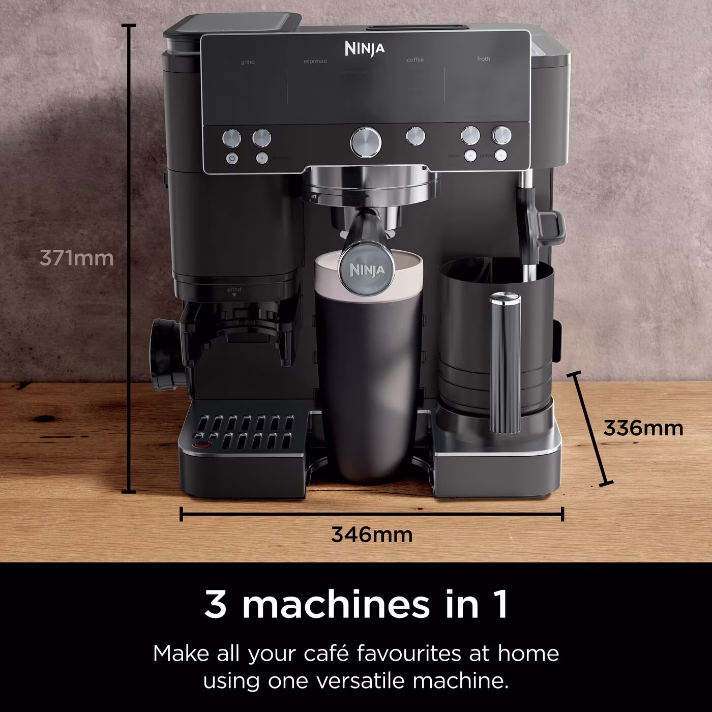 Ninja Luxe Café Premier Espresso Machine - Black ES601UKBK