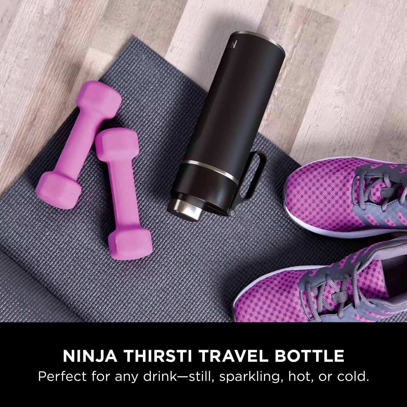 Ninja Thirsti 530 ml Travel Bottle – Black DW1801EUUKBK