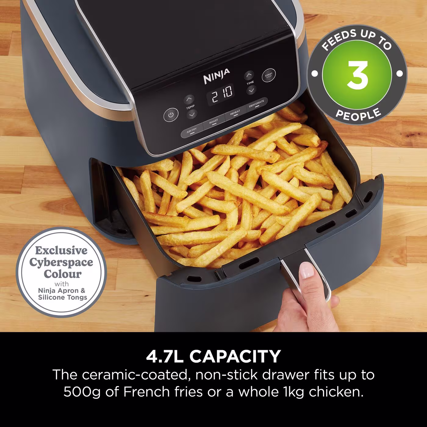 Ninja Air Fryer PRO 4.7L – Cyber Space AF140UKCYD