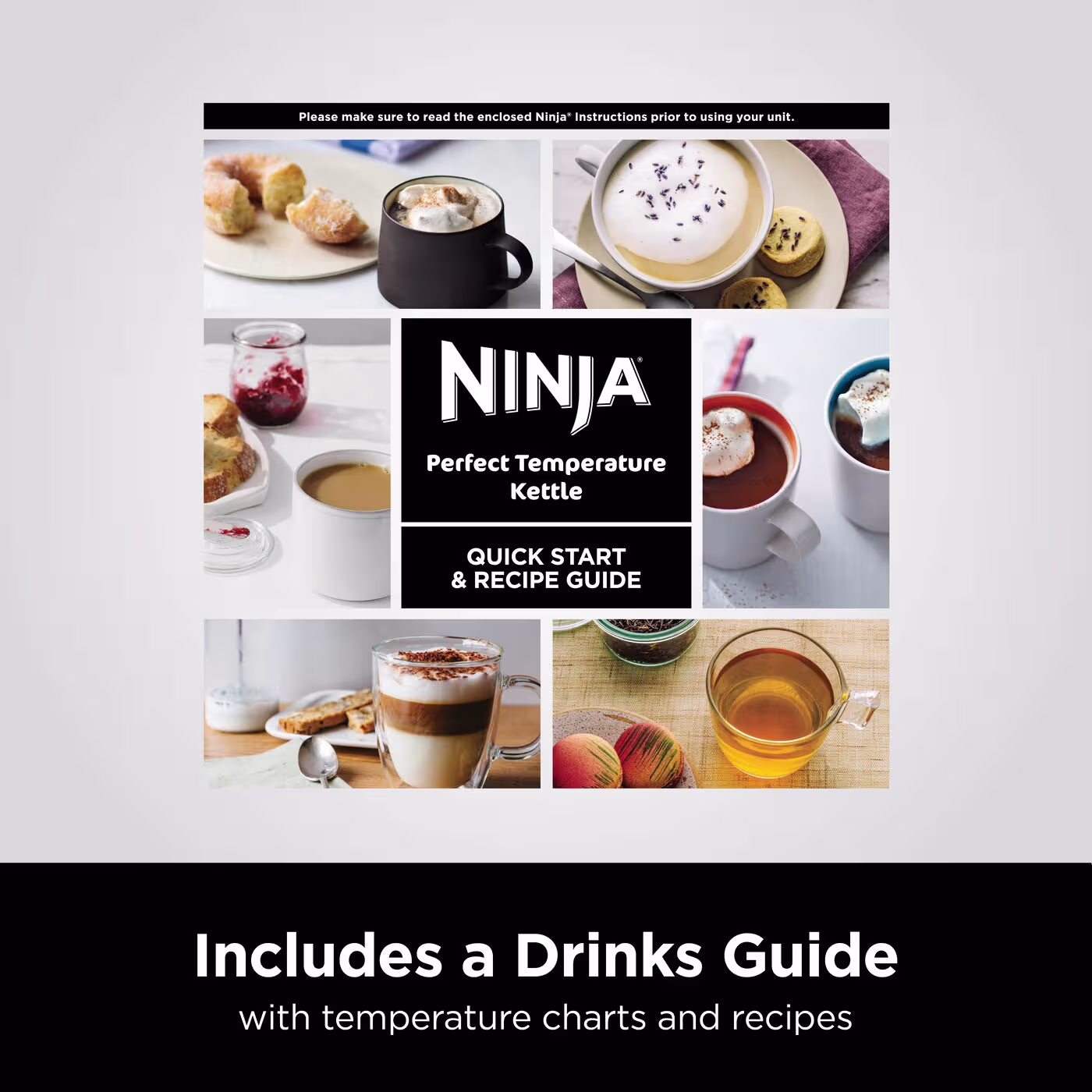 Ninja Cyber Space Perfect Temperature Kettle, Rapid Boil – KT201UKCYD